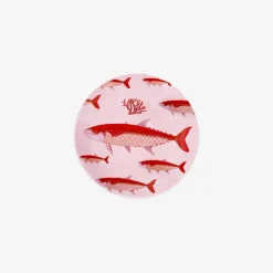 Outlet Flying Tiger Teller mit rosa Fischmotiv - 16 cm