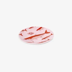 Outlet Flying Tiger Teller mit rosa Fischmotiv - 16 cm