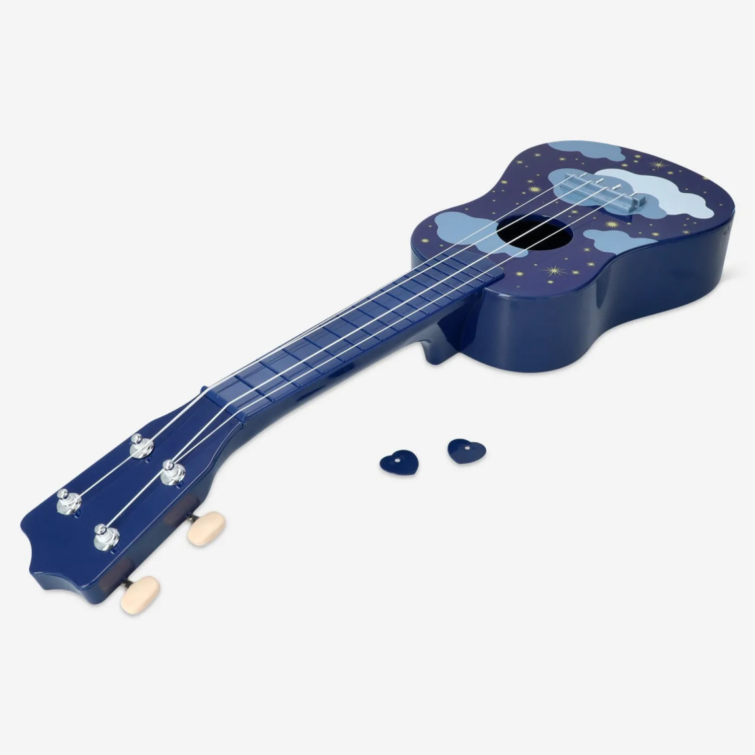 Online Flying Tiger Ukulele mit Wolken Design