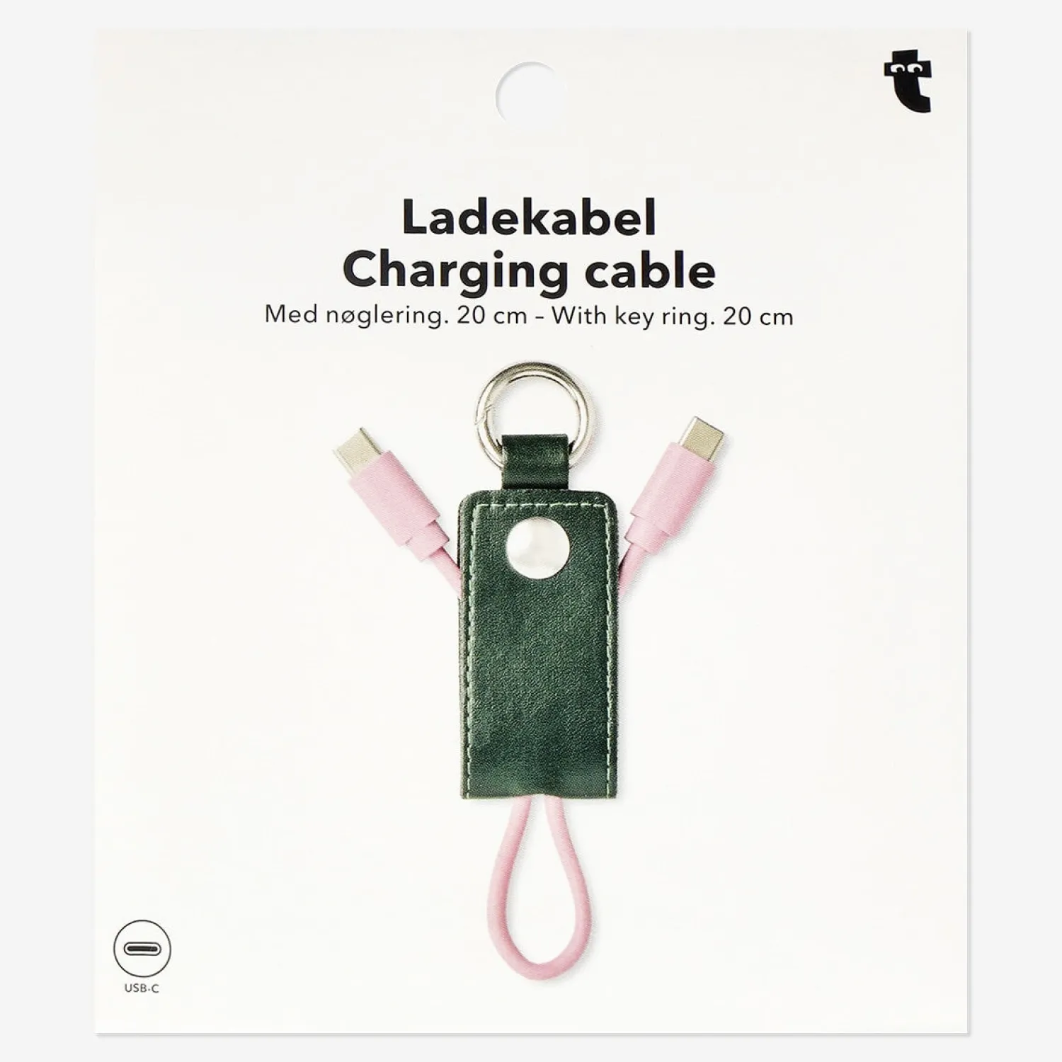 Fashion Flying Tiger USB-C-Ladekabel mit Schlüsselring