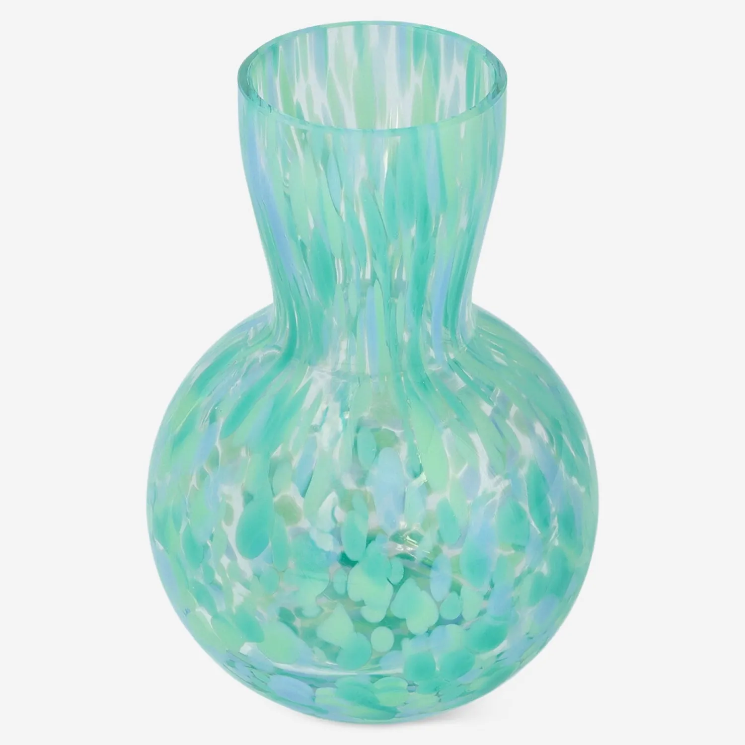 Fashion Flying Tiger Vase mit blauem Spritzerdesign
